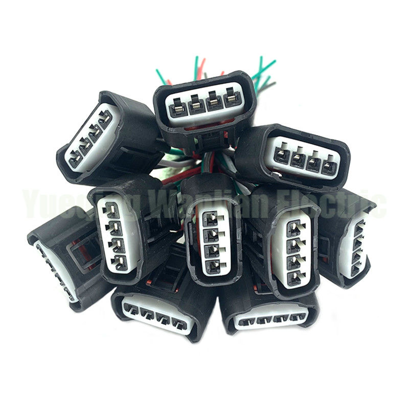 7283-7449-30 4 Stift Zündspulen Stecker Stecker schwarz weibliche Auto Stecker