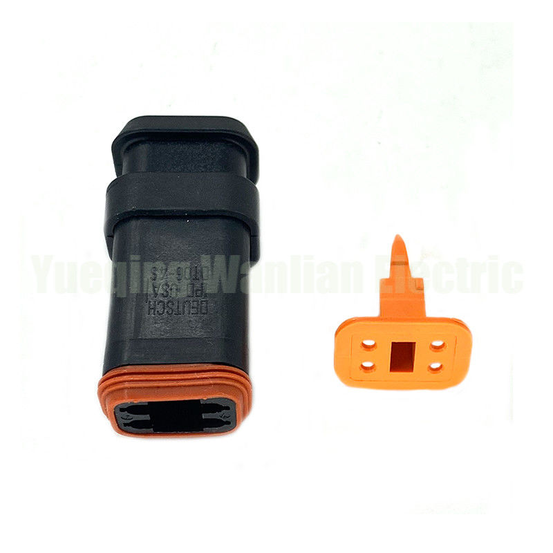4 Pins DT06-4S-EP11 Kunststoff elektrischer Stecker wasserdichte Verkabelung Gurt Kabelanschluss Weiblicher Anschluss mit Langen Ende Kappe