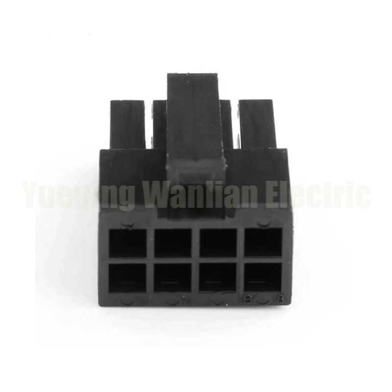 430250800 8 Pins Behälter Anschlüsse Doppelreihe Draht zu Draht Board Schwarzes Gehäuse