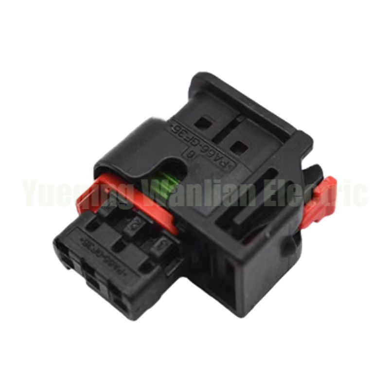 3 Pin 1488992-5 1.2 Serie Auto-Wasserdichtes Stecker AC Montage Schwarzer elektrischer Stecker Kabel Verkabelung Socket