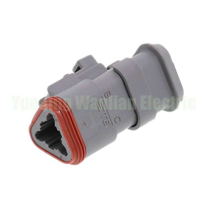 3 Pins DT06-3S-CE04 Automobilanschluss Flat Tail Cover wasserdicht Steckverbindung Kabel Gurtanschluss WL3032T3-1.6-21