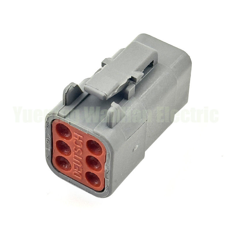 6 Pin DTM06-6S ATM06-6S Automobilanschluss Gehäuse DTM Serie Stecker Grauer Steckeranschluss